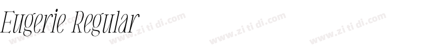 Eugerie Regular字体转换